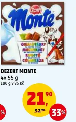 Penny Market DEZERT MONTE nabídka