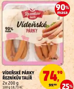 Penny Market VÍDEŇSKÉ PÁRKY REZNIKUV TALIR nabídka