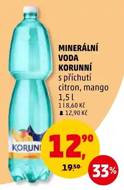 Penny Market MINERÁLNÍ VODA KORUNNÍ 1.5L nabídka
