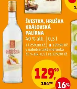 Penny Market ŠVESTKA, HRUŠKA KRÁLOVSKÁ PALÍRNA nabídka