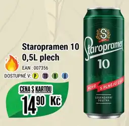 Tamda Foods Staropramen 10 0,5L plech nabídka