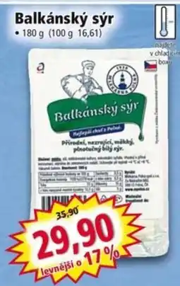 Norma Balkánský sýr nabídka
