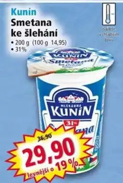 Norma Kunín Smetana ke šlehání nabídka