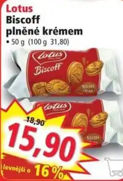 Norma Lotus Biscoff plněné krémem nabídka
