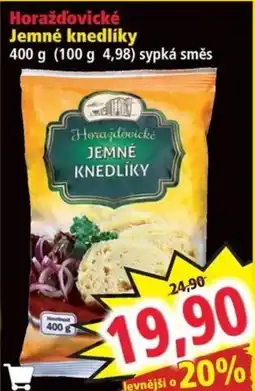 Horažďovické Jemné knedlíky