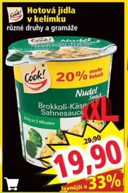 Norma Hotová jídla v kelímku nabídka
