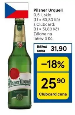 Tesco Pilsner Urquell nabídka