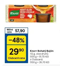 Tesco Knorr Bohatý Bujón 112 g nabídka