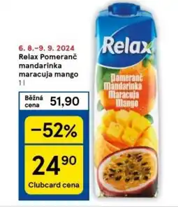 Tesco Relax Pomeranč mandarinka maracuja mango nabídka
