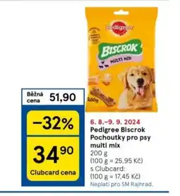 Tesco Pedigree Biscrok Pochoutky pro psy multi mix nabídka