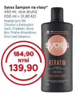 Tesco Syoss Šampon na vlasy nabídka
