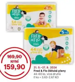 Tesco Fred & Flo Dětské pleny nabídka
