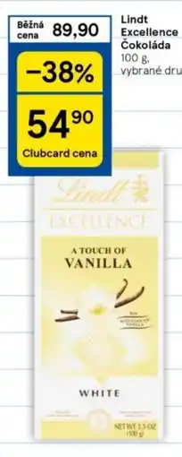Tesco Lindt Excellence Čokoláda nabídka