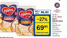 Tesco Hami Dětská kaše nabídka