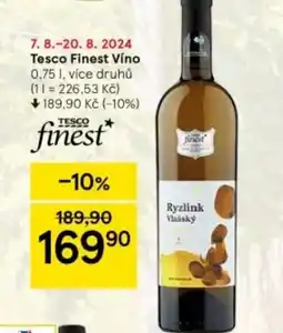 Tesco Tesco Finest Víno 0,75 l. nabídka