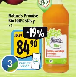 Albert Nature's Promise Bio 100% šťávy nabídka