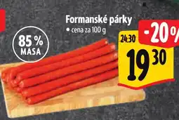 Albert Formanské párky nabídka
