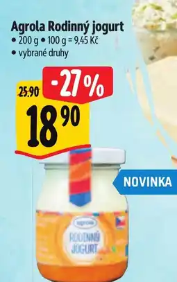 Albert Agrola Rodinný jogurt nabídka