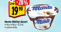 Albert Monte Mléčný dezert nabídka