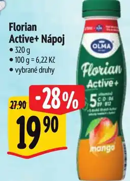 Albert Florian Active+ Nápoj nabídka