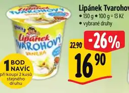 Albert Lipánek Tvarohový nabídka