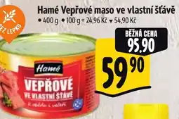 Albert Hamé Vepřové maso ve vlastní šťávě nabídka