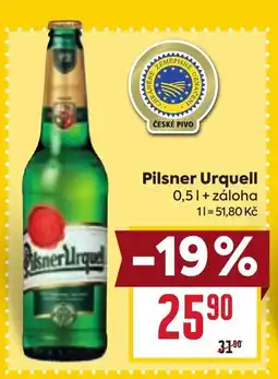 Billa Pilsner Urquell nabídka