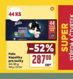 Billa Felix kapsičky pro kočky nabídka