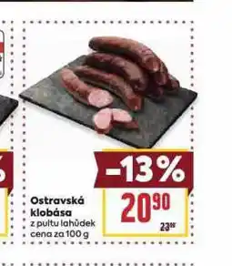 Billa Ostravská klobása nabídka