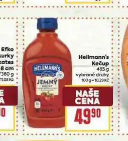 Billa Hellmann´s kečup nabídka