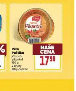 Billa Viva paštika nabídka