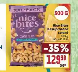 Billa Nice bites kešu pražené solené nabídka