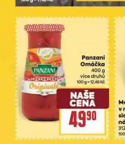 Billa Panzani omáčka nabídka