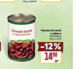 Billa Fazole červené v nálevu nabídka