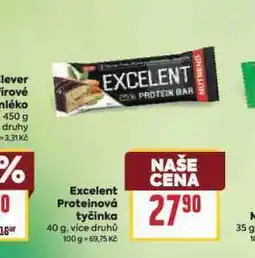 Billa Excelent proteinová tyčinka nabídka