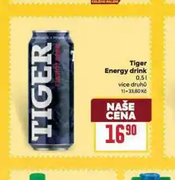 Billa Tiger energy drink nabídka