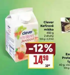 Billa Clever kefírové mléko nabídka