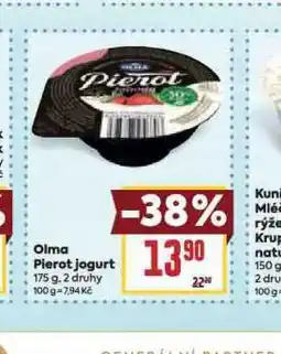 Billa Olma pierot jogurt nabídka
