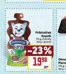 Billa Pribináček kapsík nabídka