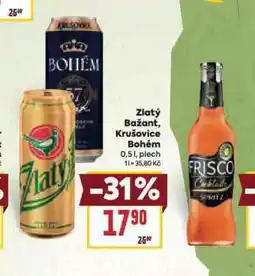 Billa Pivo zlatý bažant nabídka