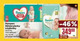 Billa Pampers dětské plenky nabídka