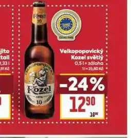 Billa Pivo velkopopovický kozel 10 nabídka