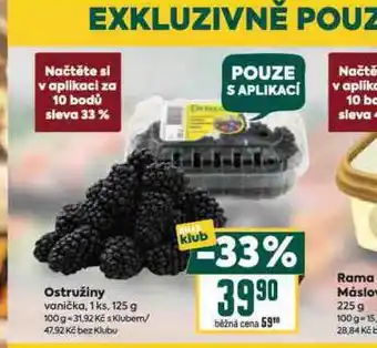 Billa Ostružiny nabídka