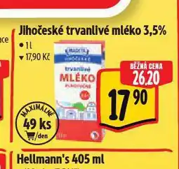 Albert Jihočeské trvanlivé mléko nabídka