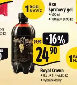 Albert Royal crown cola nabídka