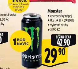 Albert Monster energy drink nabídka