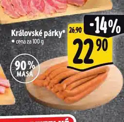 Albert Královské párky nabídka
