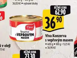 Albert Viva konzerva s vepřovým masem nabídka