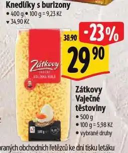 Albert Zátkovy vaječné těstoviny nabídka
