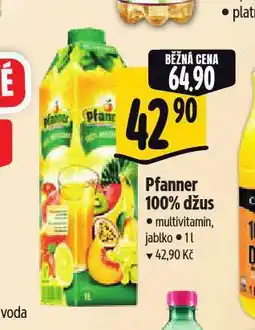 Albert Pfanner 100% džus nabídka
